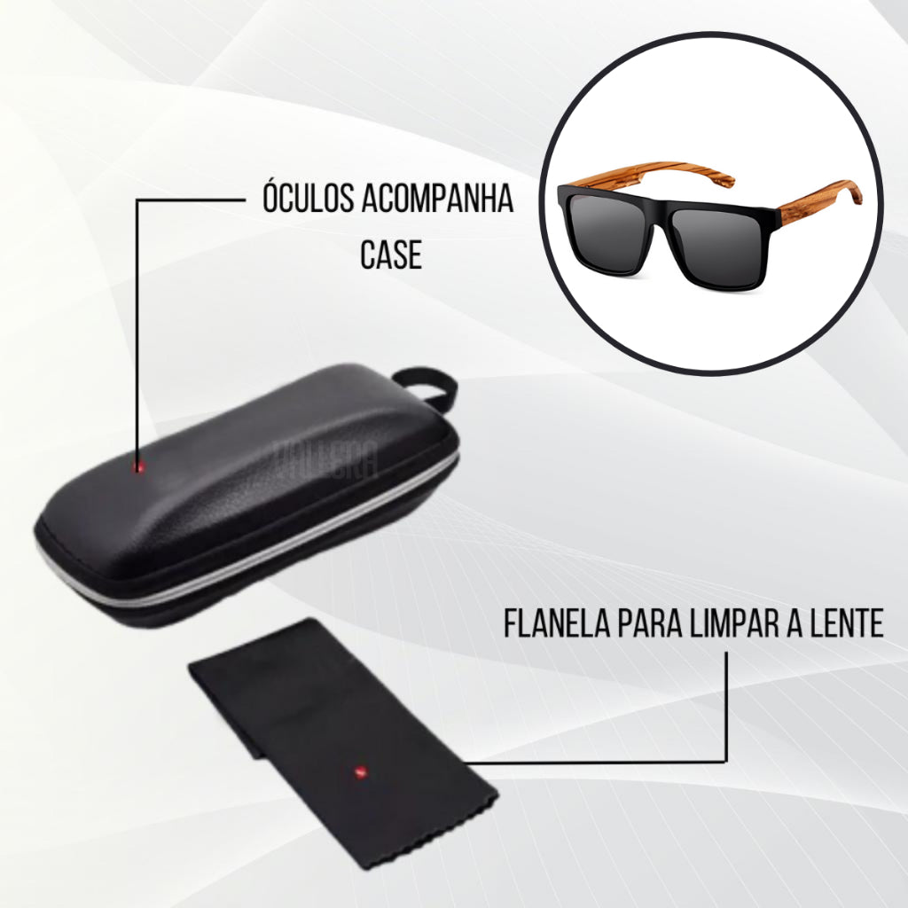 Óculos de Sol - Masculino - Bambu Classic