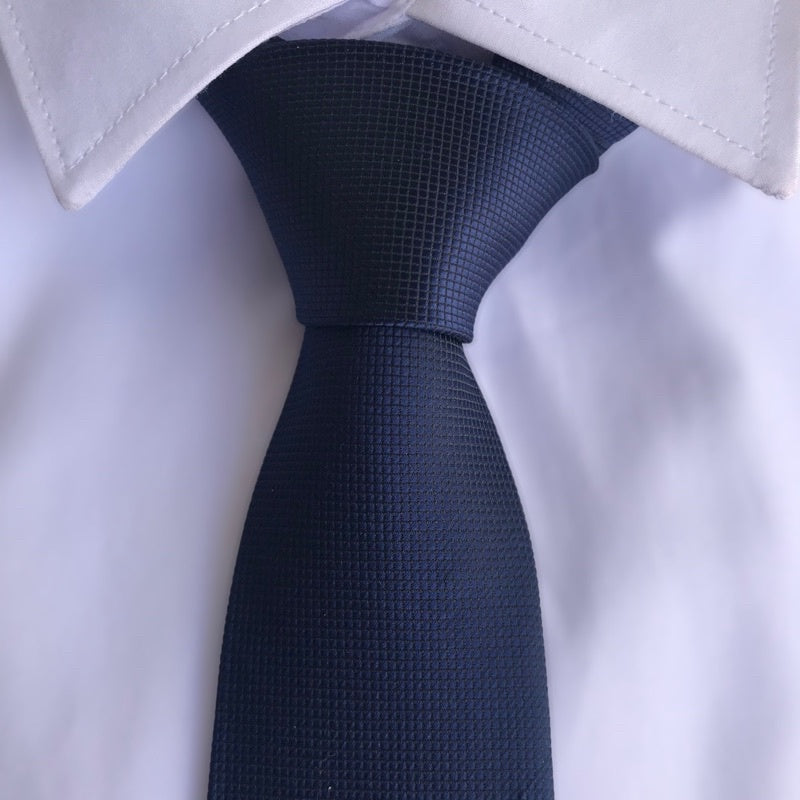 Gravata Masculina Social - Slim Dark Blue