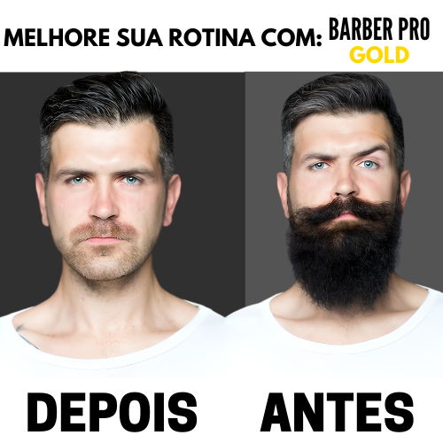 BarberPro® - GOLD -  Barbeador e Aparador